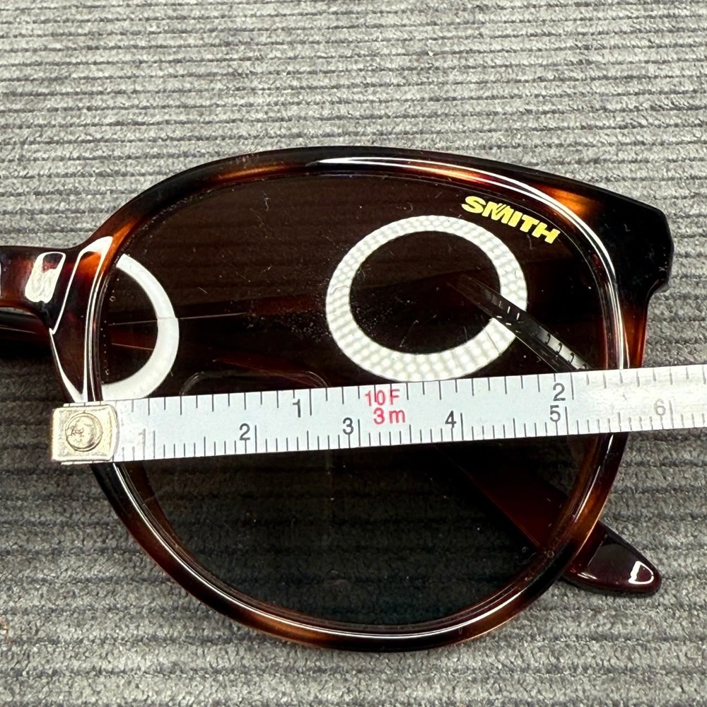 Smith Optics Tortoise Shell Brown Gradient Lens Y2k Sunglasses Round Cat Eye - Picture 6 of 14